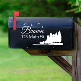 Custom Mailbox Address Decal - Family Name Sticker Personalized Decor VWAQ - CMB29