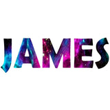 VWAQ Personalized Name Outer Space Removable Wall Decal Galaxy Theme - GN4 - VWAQ Vinyl Wall Art Quotes and Prints