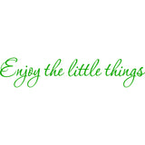 Enjoy the Little Things Vinyl Wall Quotes Decal VWAQ