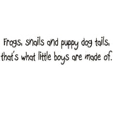 VWAQ Frogs Snails and Puppy Dog Tails Wall Decal - VWAQ Vinyl Wall Art Quotes and Prints