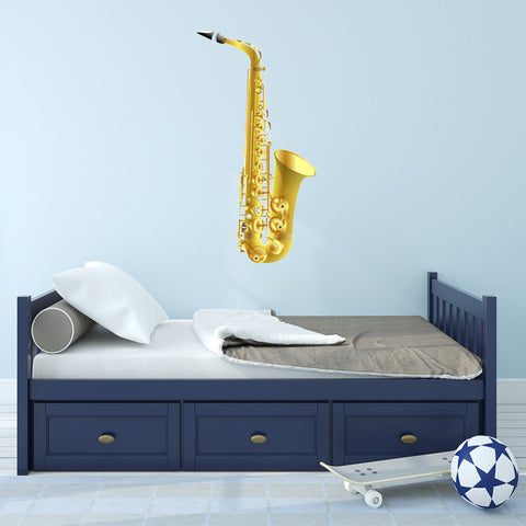 VWAQ Peel and Stick Saxophone Vinyl Wall Decal - G490
