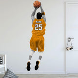 Personalized Basketball Player Wall Decal - Custom Name Sports Wall Sticker Peel and Stick VWAQ - HOL31