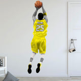 Personalized Basketball Player Wall Decal - Custom Name Sports Wall Sticker Peel and Stick VWAQ - HOL31