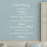 Hail Mary Full of Grace Rosary Wall Decal VWAQ