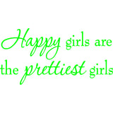 Happy Girls are the Prettiest Girls Audrey Hepburn Wall Decal VWAQ