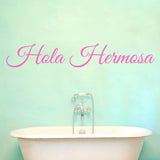 VWAQ Hello Beautiful in Spanish Hola Hermosa Wall Quotes Decal - VWAQ Vinyl Wall Art Quotes and Prints