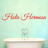 VWAQ Hello Beautiful in Spanish Hola Hermosa Wall Quotes Decal - VWAQ Vinyl Wall Art Quotes and Prints