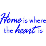 Home is Where the Heart is Vinyl Wall Decal VWAQ