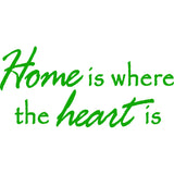Home is Where the Heart is Vinyl Wall Decal VWAQ
