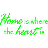 Home is Where the Heart is Vinyl Wall Decal VWAQ
