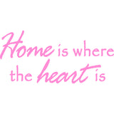 Home is Where the Heart is Vinyl Wall Decal VWAQ