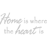Home is Where the Heart is Vinyl Wall Decal VWAQ