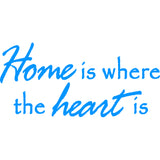 Home is Where the Heart is Vinyl Wall Decal VWAQ