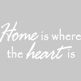 Home is Where the Heart is Vinyl Wall Decal VWAQ