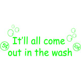 It'll All Come Out In The Wash Laundry Room Wall Art VWAQ