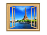 VWAQ Eiffel Tower Wall Sticker Paris Window Decal Peel and Stick Mural - NW7 - VWAQ Vinyl Wall Art Quotes and Prints