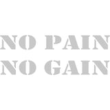 No Pain No Gain Vinyl Wall Decal VWAQ
