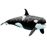VWAQ Giant Orca Whale Wall Decal Peel and Stick Killer Whale Ocean Wall Art - OCW1 - VWAQ Vinyl Wall Art Quotes and Prints