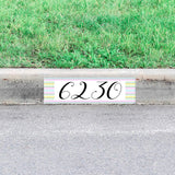 Custom House Number Curb Sign Decal Personalized Address Sticker Colorful Outdoor Decor VWAQ - PCCD7