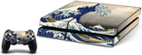 VWAQ The Great Wave Off Kanagawa Playstation PS4 Skin Console+Controller Vinyl Decal - PGC8 - VWAQ Vinyl Wall Art Quotes and Prints