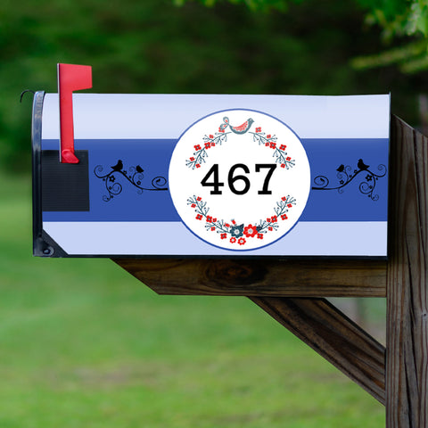 Personalized Street Number Magnetic Mailbox Cover VWAQ - PMBM12