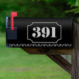 Sleek Black Design Magnetic Mailbox Cover - PMBM14