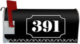 Sleek Black Design Magnetic Mailbox Cover - PMBM14