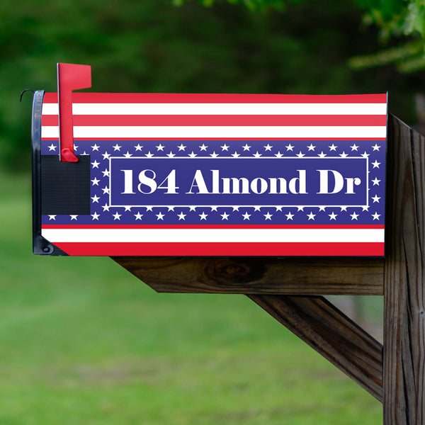 Personalized Mailbox Cover Patriotic