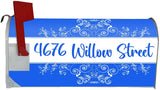 Flora Personalized Mailbox Decals Cover Custom Address VWAQ - PMBM17