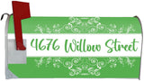 Flora Personalized Mailbox Decals Cover Custom Address VWAQ - PMBM17