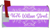 Flora Personalized Mailbox Decals Cover Custom Address VWAQ - PMBM17