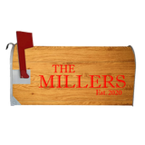 Personalized Wood Mailbox Covers Magnetic - Custom Family Name Mailbox Decor VWAQ - PMBM1