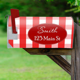 magnetic mailbox cover red