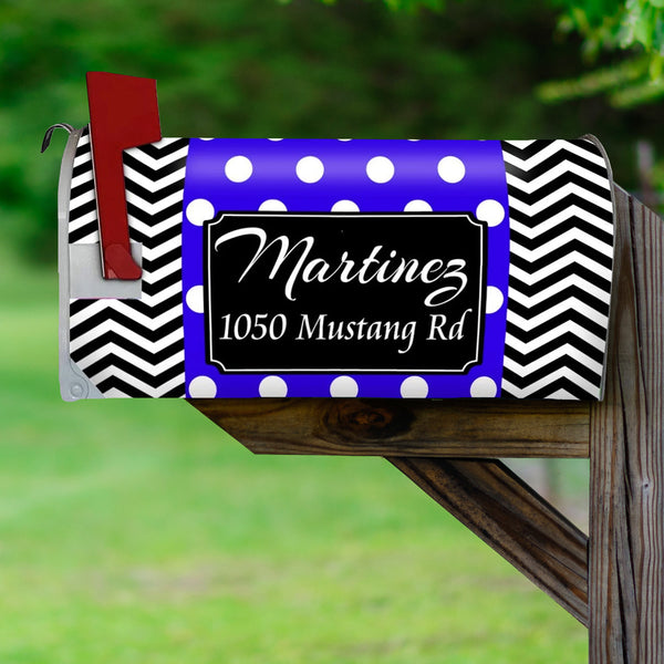 Custom Mailbox Cover - Personalized Magnetic Mailbox Wrap Name and Address VWAQ - PMBM8