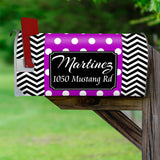 Custom Mailbox Cover - Personalized Magnetic Mailbox Wrap Name and Address VWAQ - PMBM8