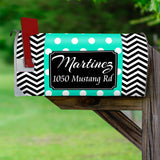 Custom Mailbox Cover - Personalized Magnetic Mailbox Wrap Name and Address VWAQ - PMBM8