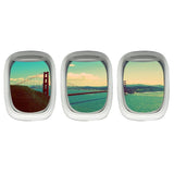 VWAQ Golden Gate Bridge Wall Decal - Airplane Window Decal - PPW17 - VWAQ Vinyl Wall Art Quotes and Prints