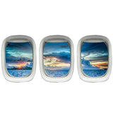 VWAQ Pack of 3 Airplane Window Peel & Stick Vinyl Wall Decals - PPW23 - VWAQ Vinyl Wall Art Quotes and Prints