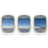 VWAQ Pack of 3 Airplane Window Wings Peel and Stick Vinyl Wall Decal - PPW28 - VWAQ Vinyl Wall Art Quotes and Prints