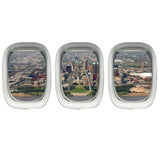 VWAQ St. Louis Arch Airplane Window View Wall Decals - PPW46 - VWAQ Vinyl Wall Art Quotes and Prints