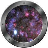 Space Nebula Window Porthole Window Decal Universe Wall Decor - VWAQ Vinyl Wall Art Quotes and Prints