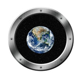 VWAQ Spaceship Porthole Window Earth View Peel and Stick Vinyl Wall Decal - PS7 - VWAQ Vinyl Wall Art Quotes and Prints