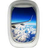 Airplane Window Wing Mountain View Peel and Stick Vinyl Wall Decal - PW20 - VWAQ Vinyl Wall Art Quotes and Prints
