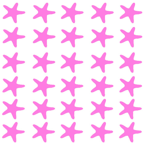 VWAQ Peel and Stick Pack of 30 Starfish Wall Decals - VWAQ Vinyl Wall Art Quotes and Prints