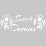 Sweet Dreams Wall Decal Nursery - Dream Catcher Decor Kids Night Time Sticker VWAQ