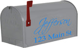 Skyblue Personalized Mailbox Address Decals
