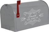 Personalized Mailbox Decals with Name and Street Address VWAQ - TTC5