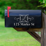 Mailbox Custom Monogram Sticker Mailbox Lettering VWAQ - TTC6