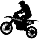 VWAQ Dirt Bike Wall Decals with Name for Boys Room Motocross Wall Sticker - TTC9 - VWAQ Vinyl Wall Art Quotes and Prints
