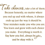 Take Chances a Lot of Them Home Decor Vinyl Wall Decal VWAQ